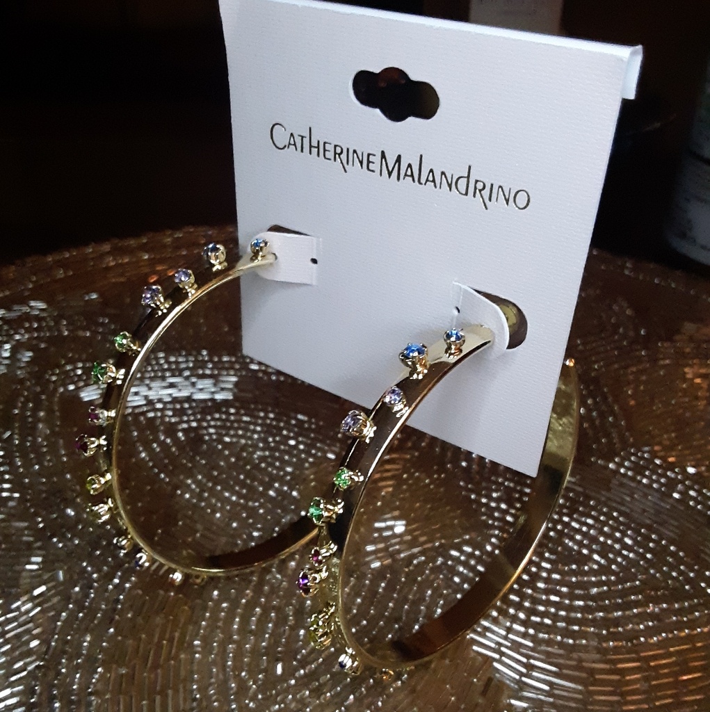Catherine Malandrino Statement Large Hoop Earrings 20$